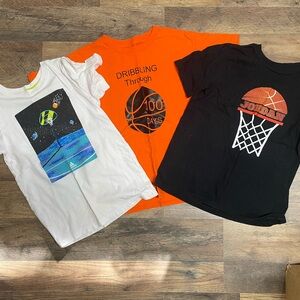 New Mix Kids Tees - Orange, Black, and White